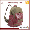 Canvas school bags trendy backpack outdoor adventure backpack Custom Canvas Backpack